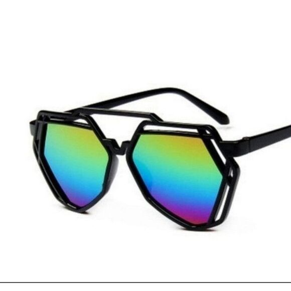 UNISEX MIRRORED LENSES SUNGLASSES - Picture 2 of 3